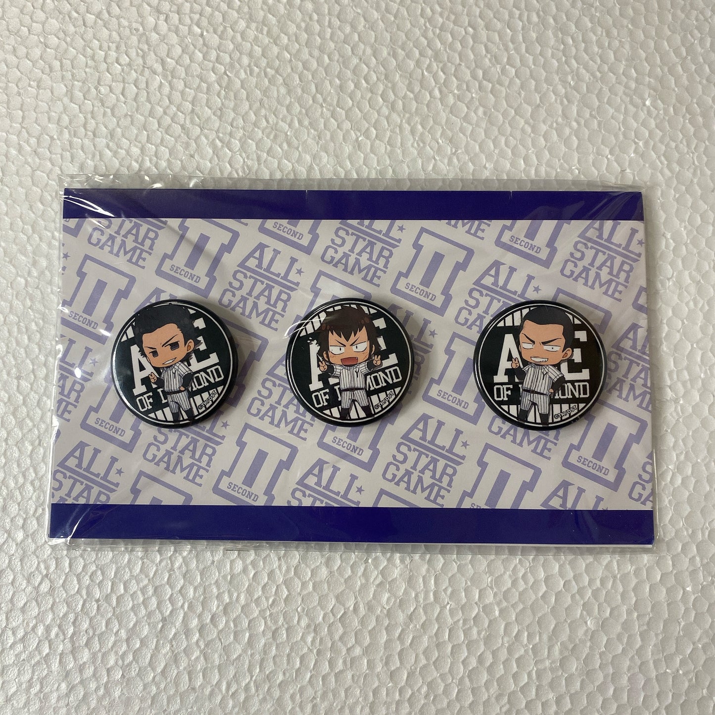 "Ace of Diamond" All Star Game II Badge SET Yakushi High
