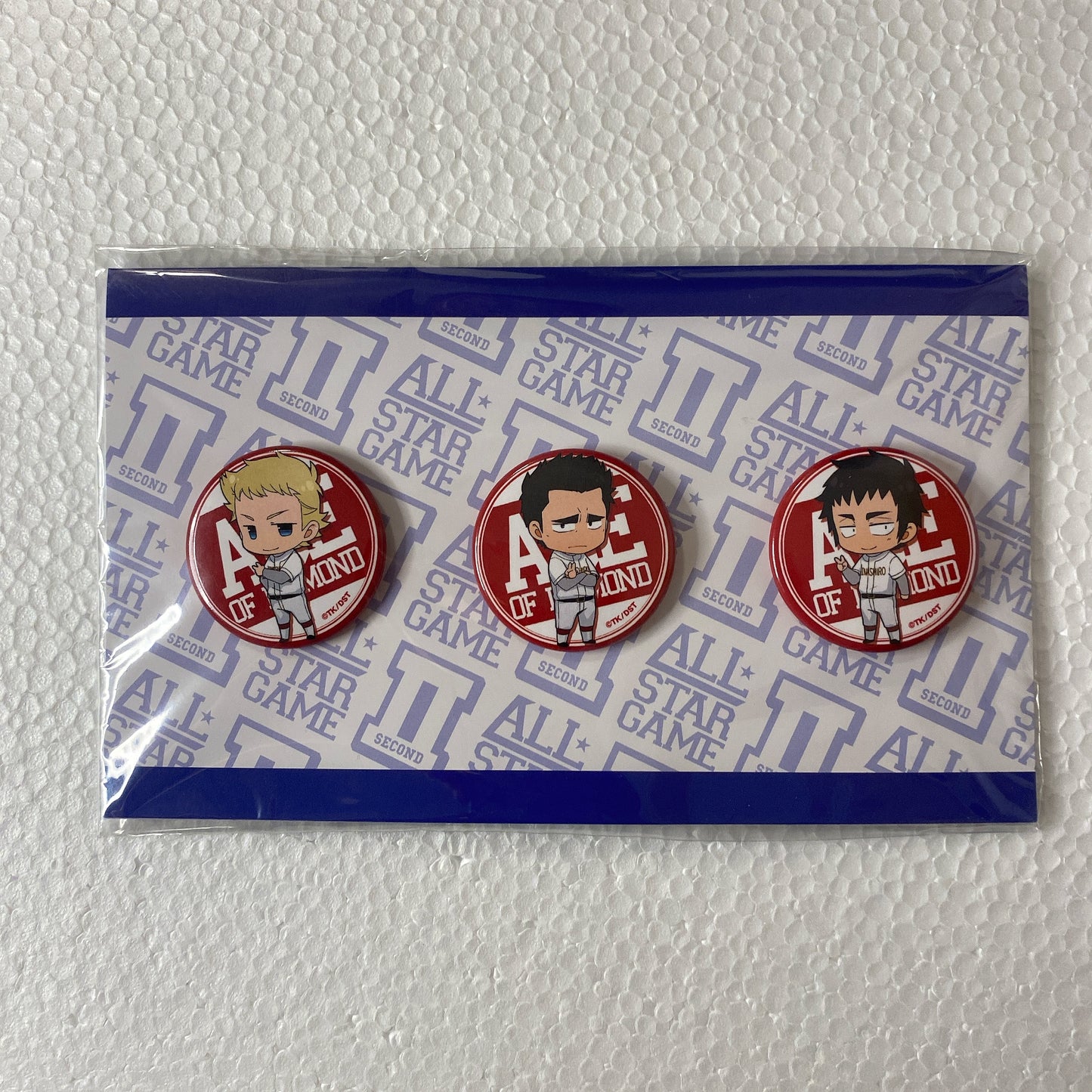 "Ace of Diamond" All Star Game II Badge SET Inashiro Industrial