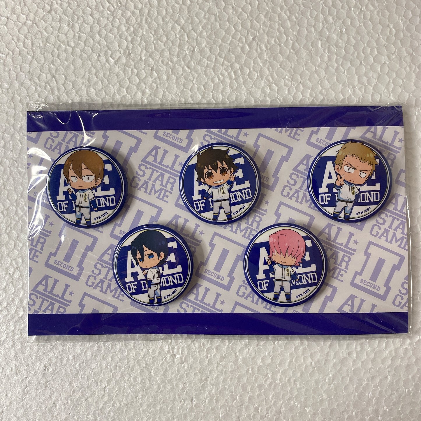 "Ace of Diamond" All Star Game II Badge SET Seidou High School 1st year student
