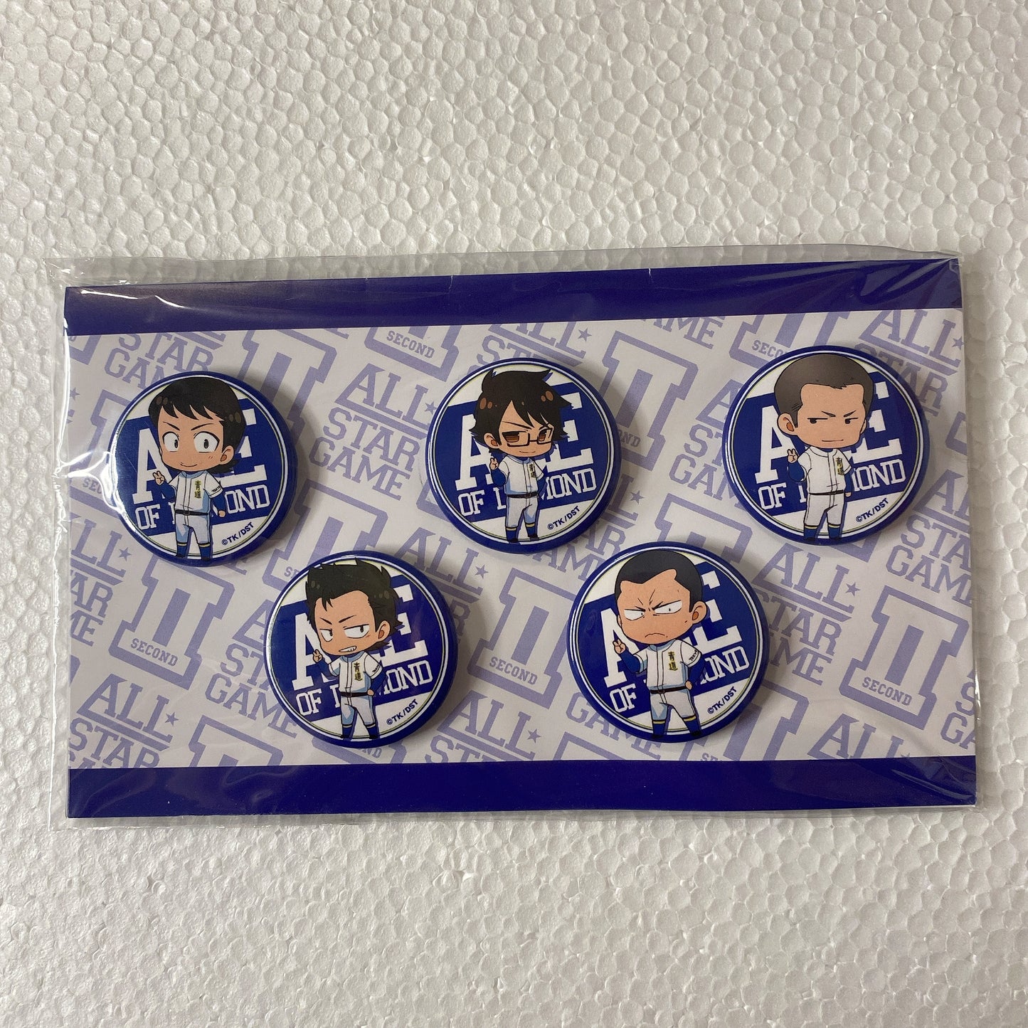 "Ace of Diamond" All Star Game II Badge SET Seidou High School 2nd year student