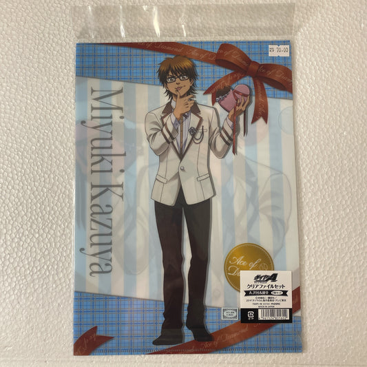 "Ace of Diamond" A4 File 2 pcs SET A Sawamura Eijun & Kazuya Miyukus