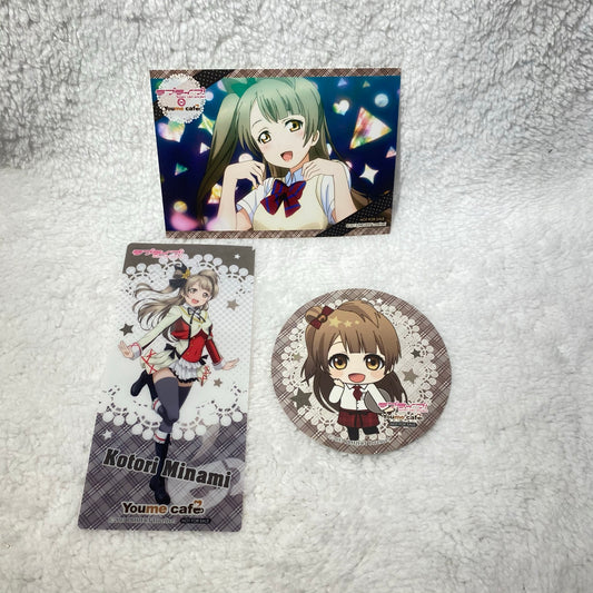 YOUME CAFE LOVELIVE! Minami Kotori Birthday Photo Plastic Bookmark Coaster 